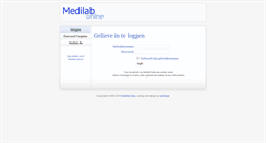 Desktop Screenshot of online.medilab.be